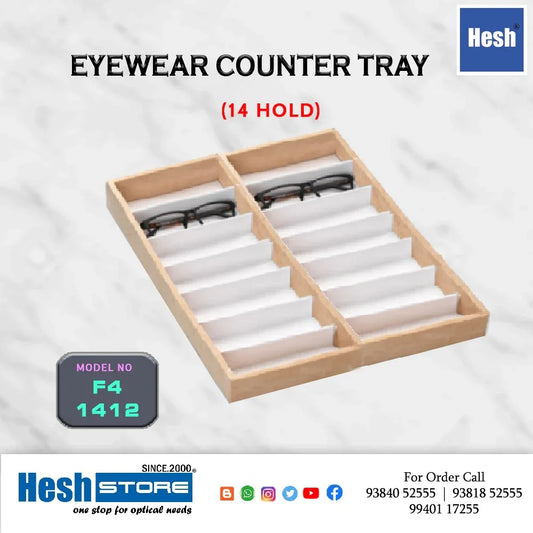 Pine Wood Counter Tray DOUBLES - F4 - Heshstore.in