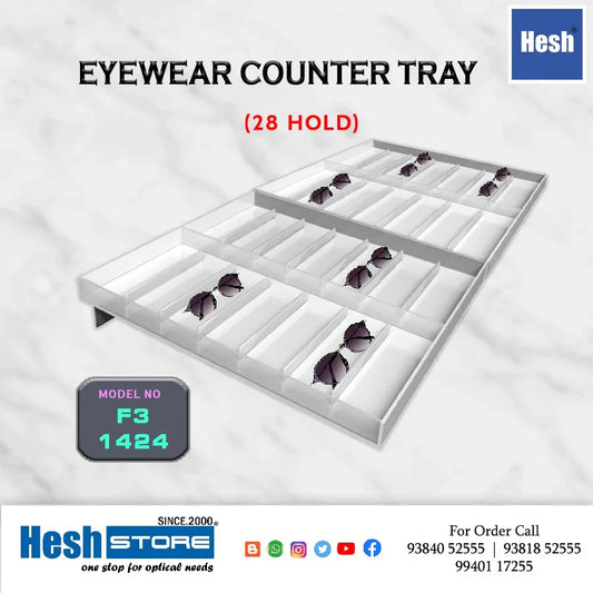 Acrylic Counter Tray FOURBELS - F3 - Heshstore.in