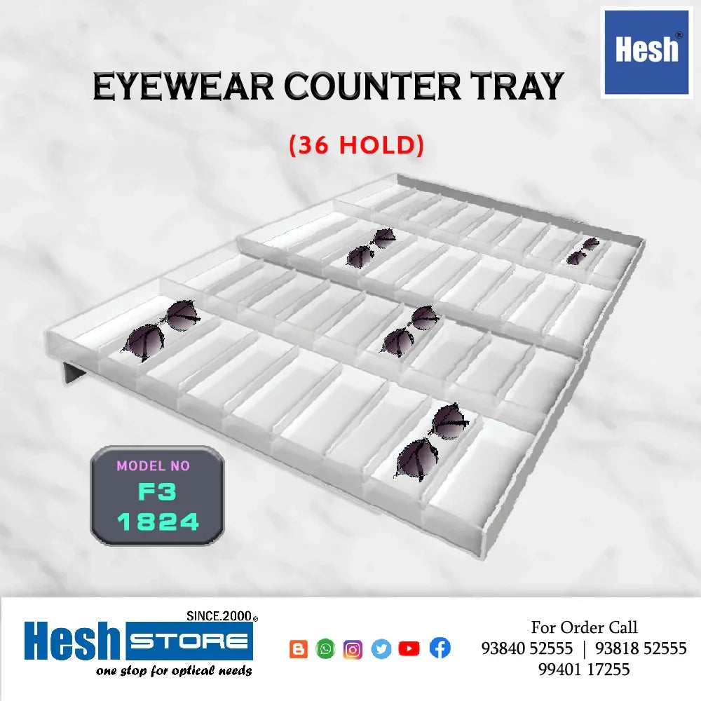 Acrylic Counter Tray FOURBELS - F3 - Heshstore.in