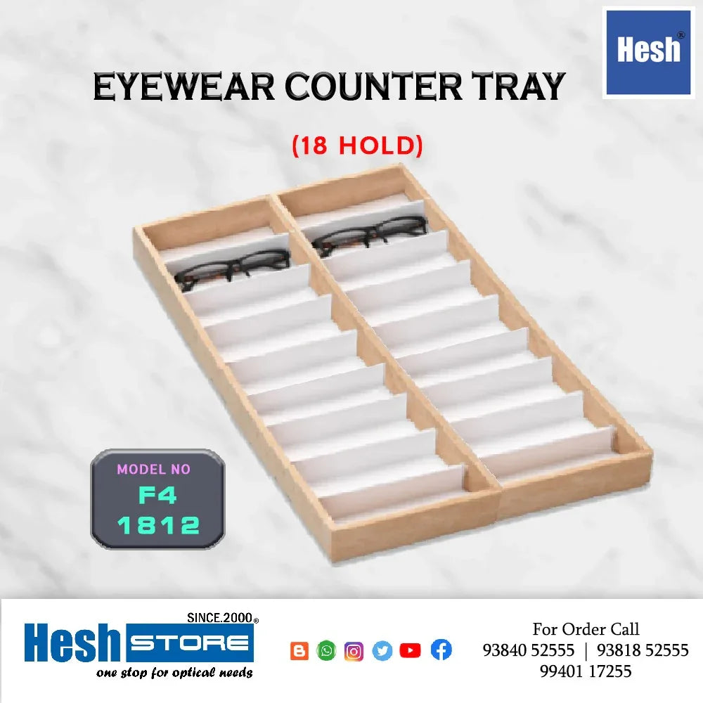 Pine Wood Counter Tray DOUBLES - F4 - Heshstore.in