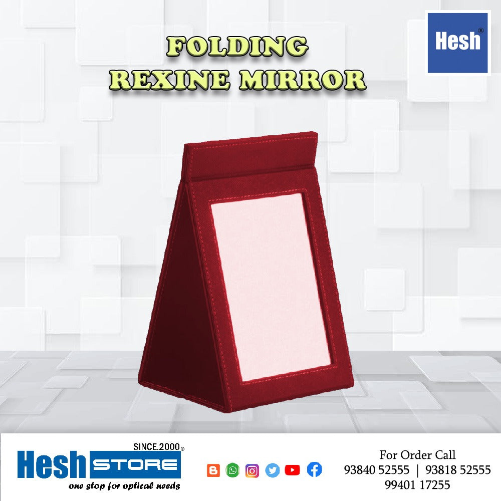 Foldable Pu Leather Face Mirror - M2