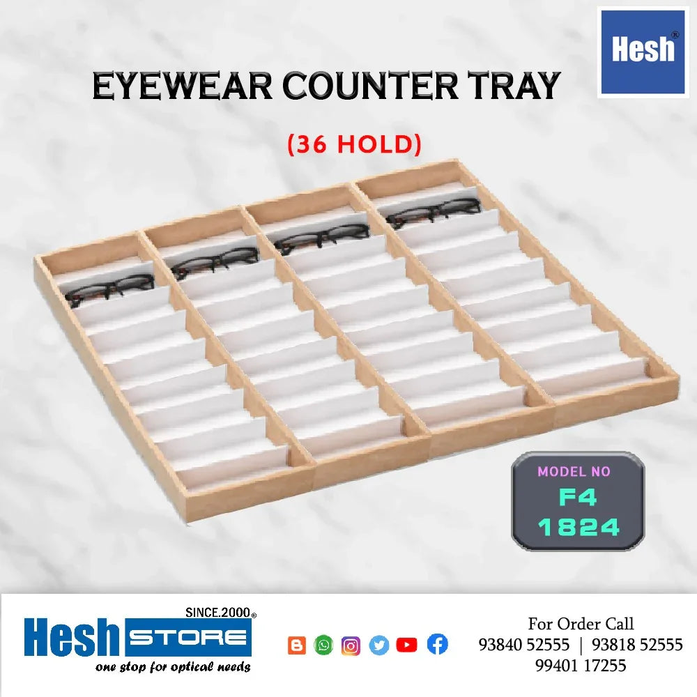 Pine Wood Counter Tray FOURBELS - F4 - Heshstore.in