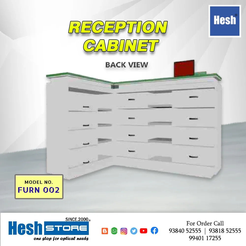 Reception Cabinet with Side Table - Furn 002 - Heshstore.in