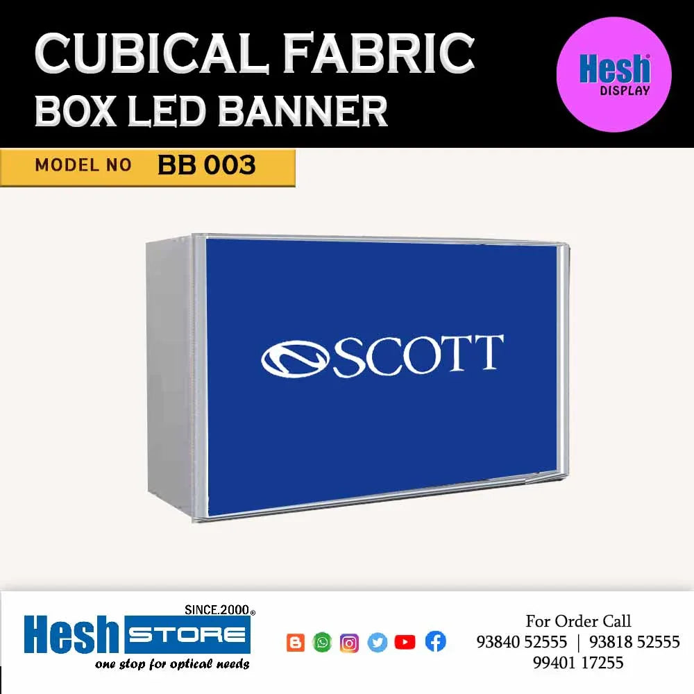 Cubical Fabric Box Banner - BB 003 - Heshstore.in