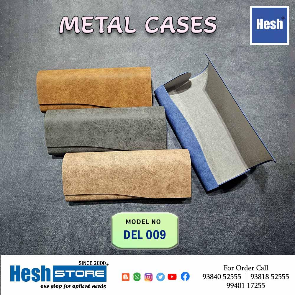 PU Leather Metal Cases - Del 009 - Heshstore.in