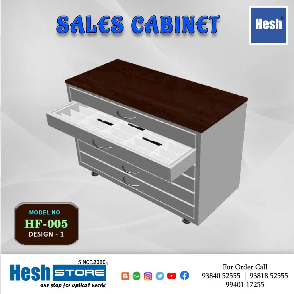 Wall Storage Cabinet - 6 Drawer with 6 Tray - HF005 D1 - Heshstore.in