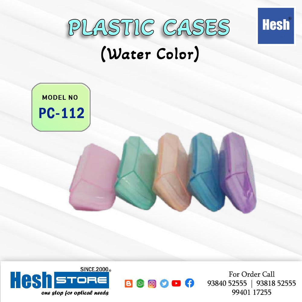 EYEGLASS PLASTIC CASE TRANSPARENT