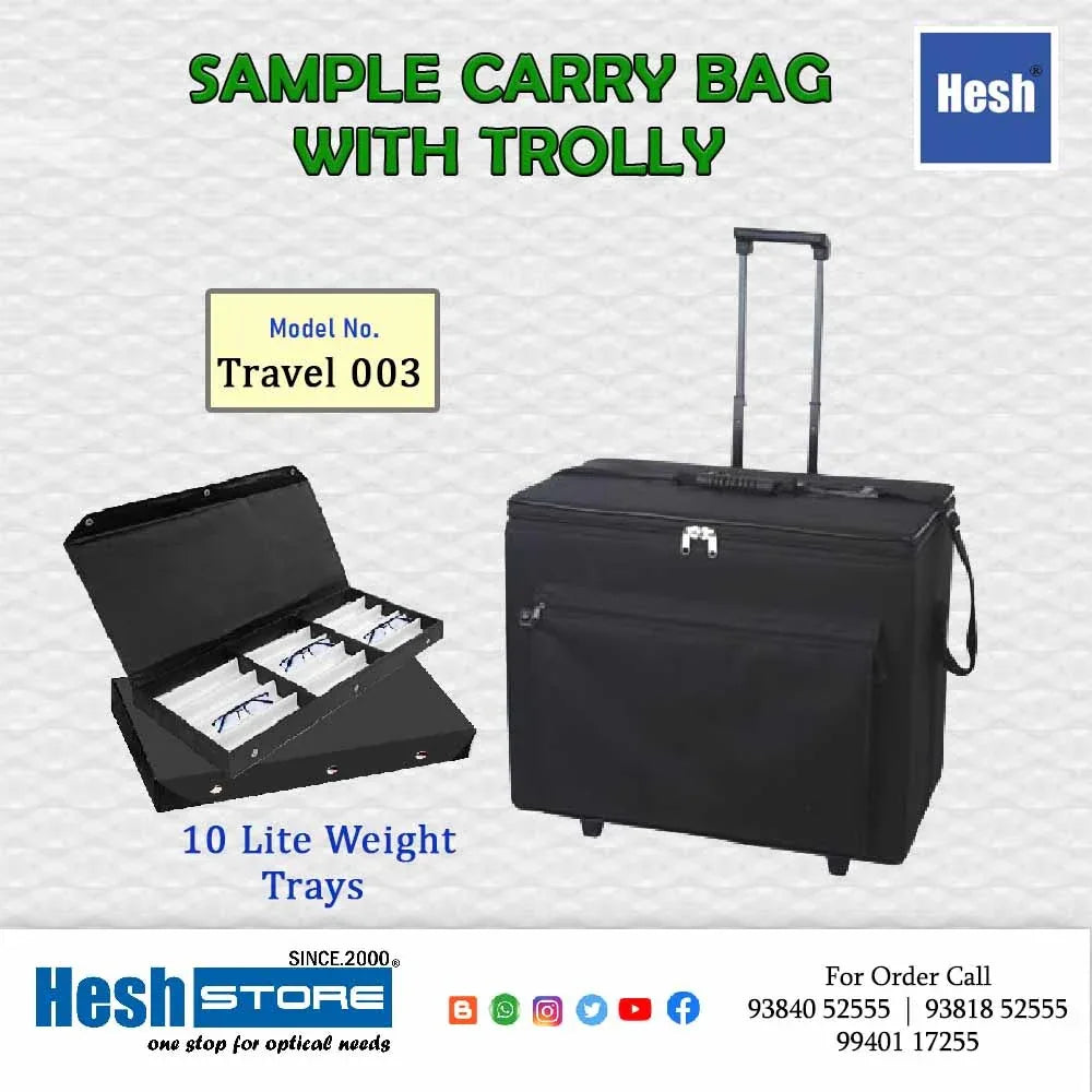 Optical Tray Bag with Trolly - Travel 003 - Heshstore.in