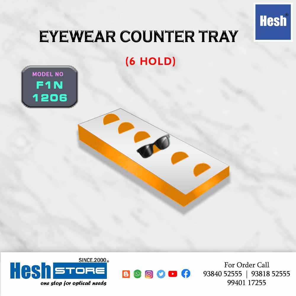 Acrylic Counter Tray SINGLES - F1
