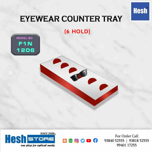 Acrylic Counter Tray SINGLES - F1 - Heshstore.in