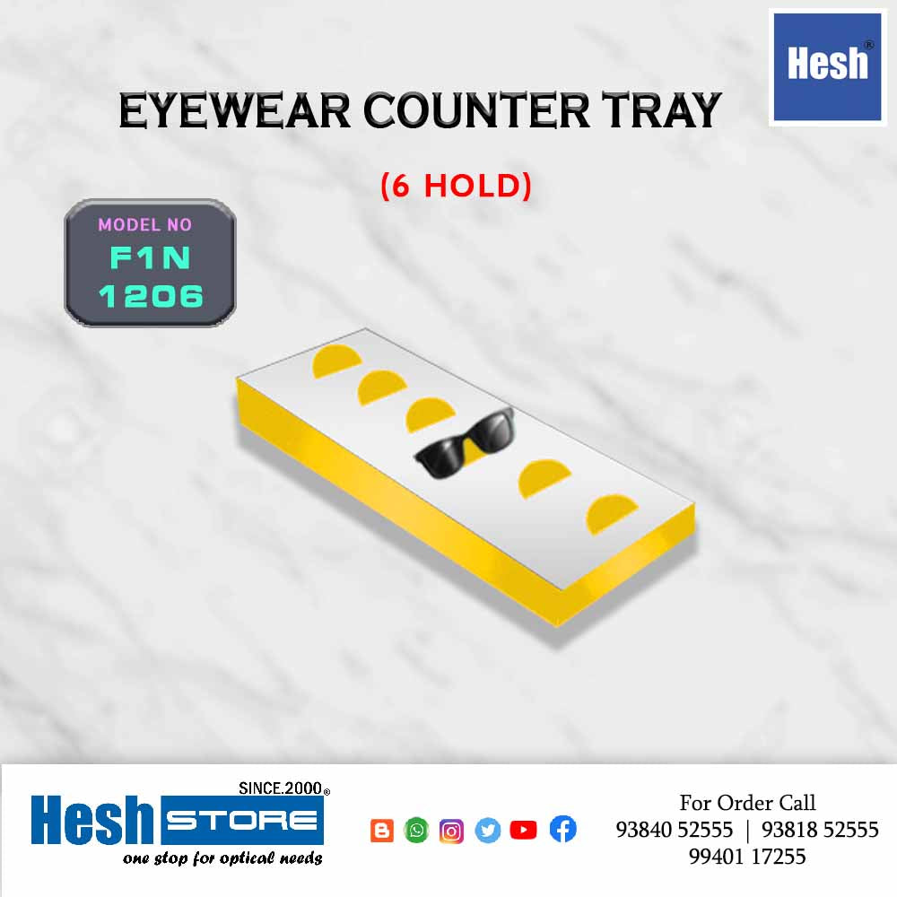 Acrylic Counter Tray SINGLES - F1