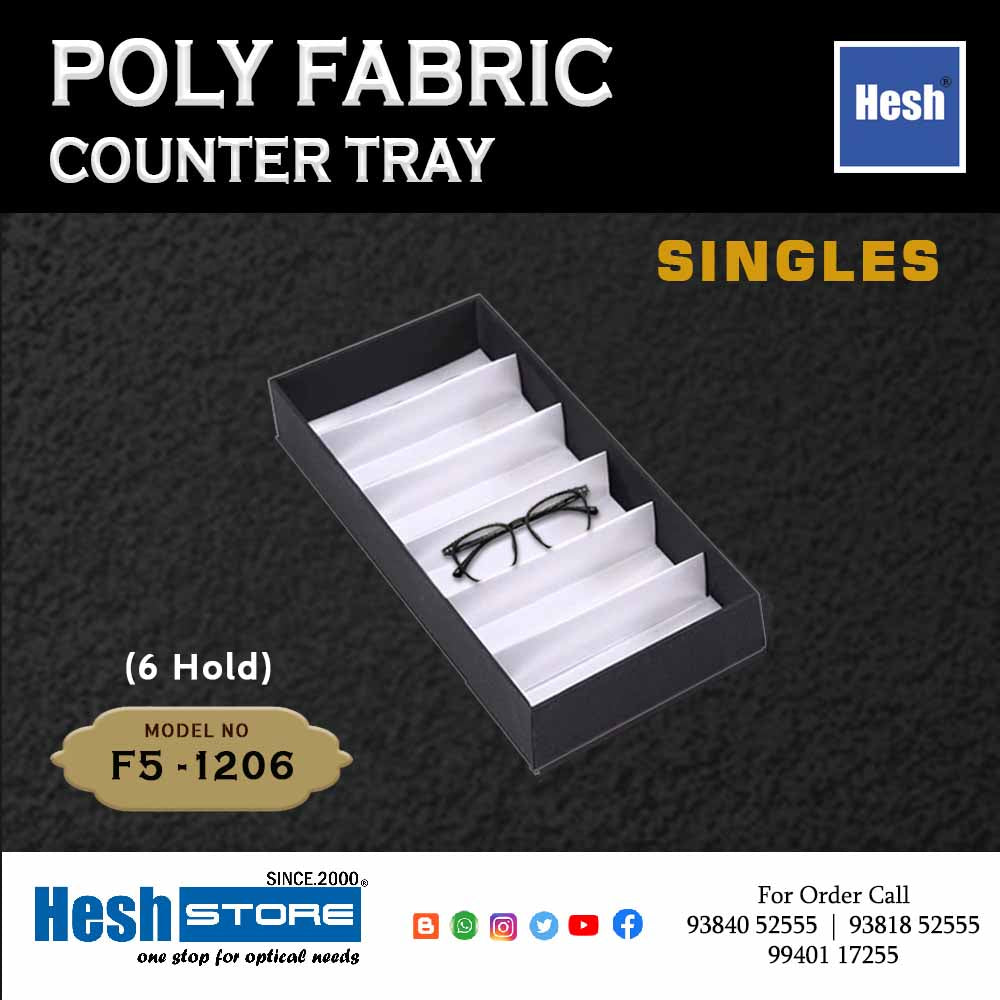Poly Fabric Counter Tray SINGLES - F5