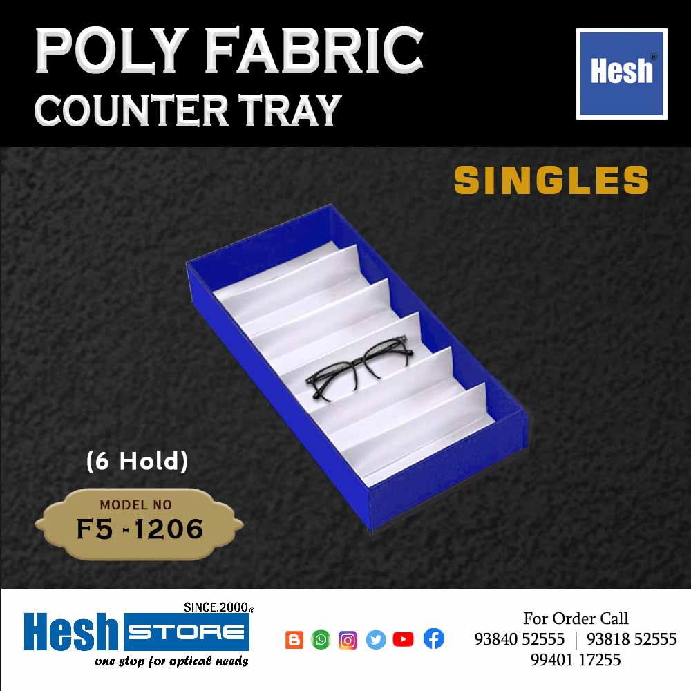 Poly Fabric Counter Tray SINGLES - F5