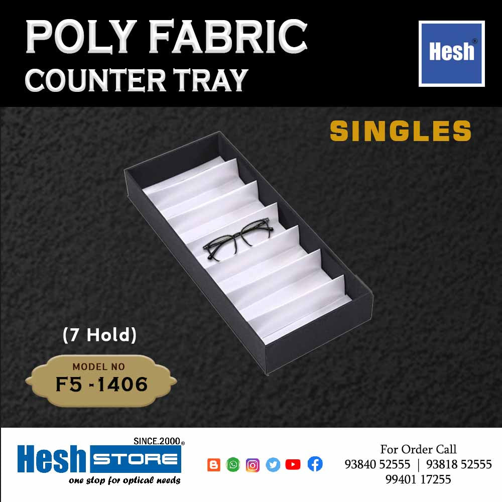 Poly Fabric Counter Tray SINGLES - F5