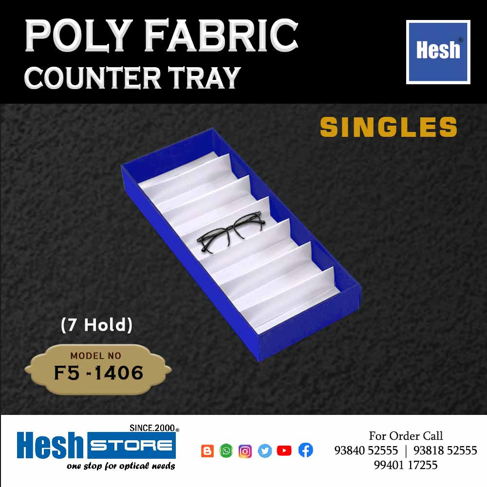 Poly Fabric Counter Tray SINGLES - F5