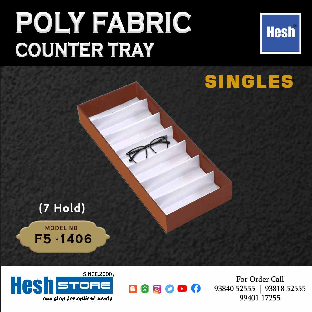 Poly Fabric Counter Tray SINGLES - F5