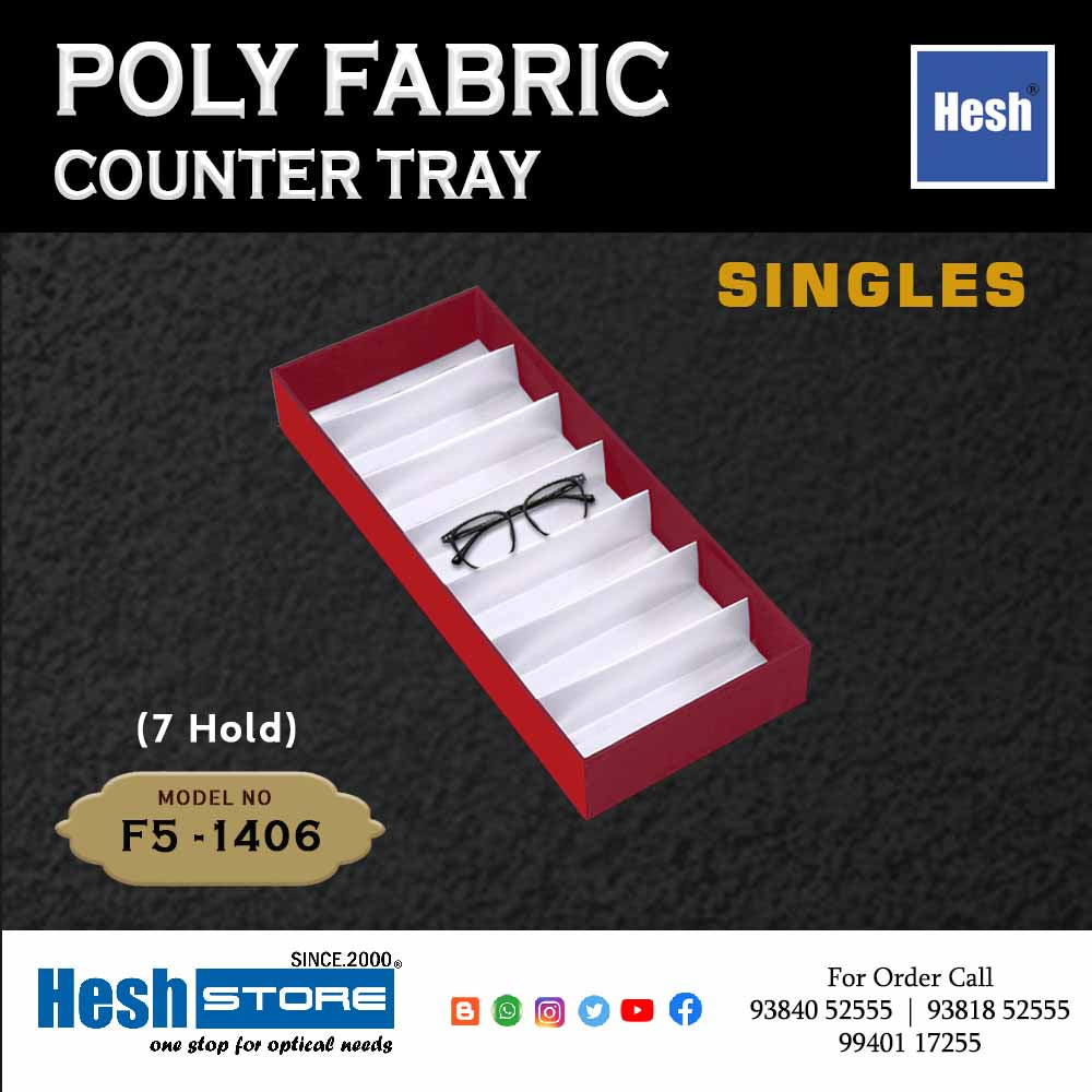Poly Fabric Counter Tray SINGLES - F5