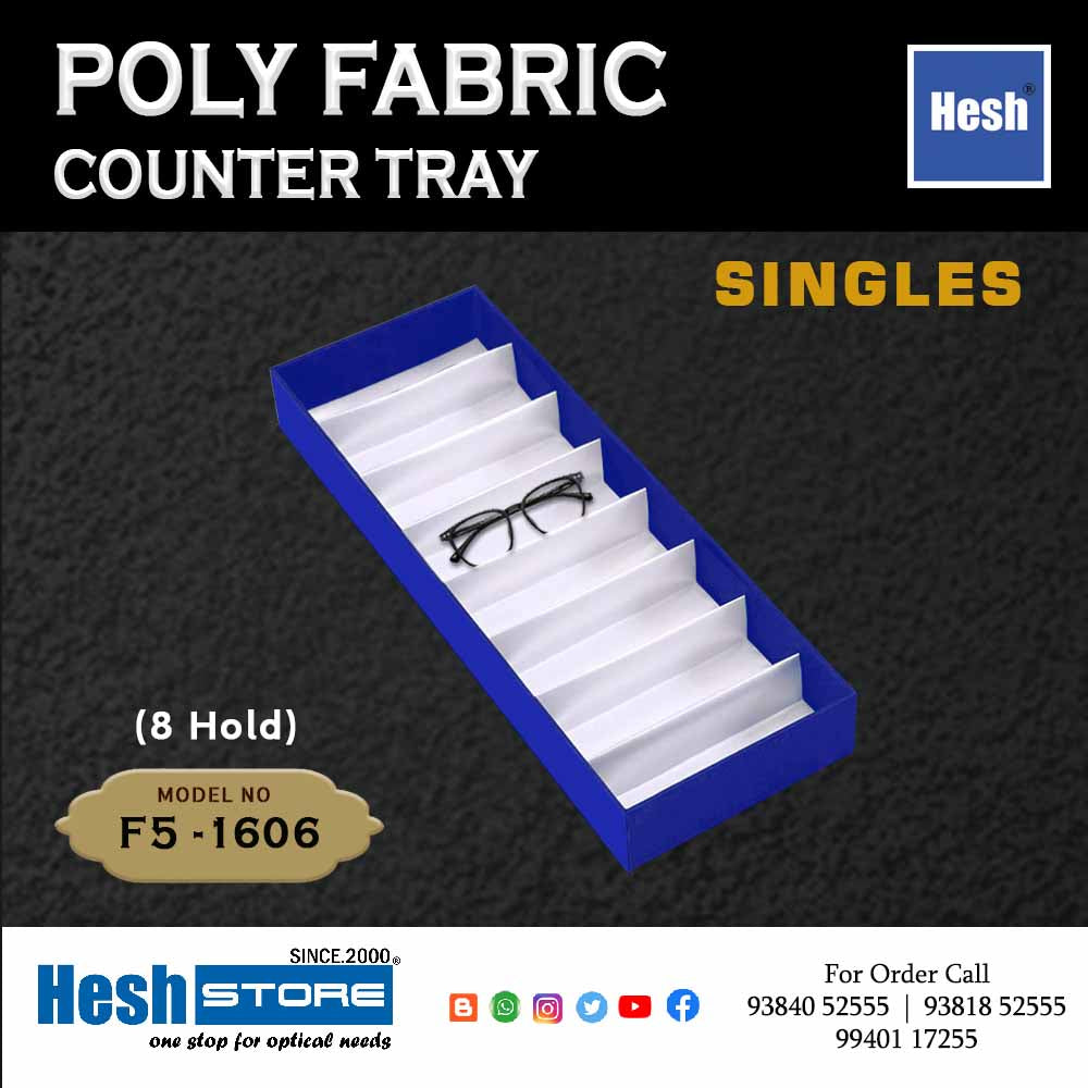 Poly Fabric Counter Tray SINGLES - F5