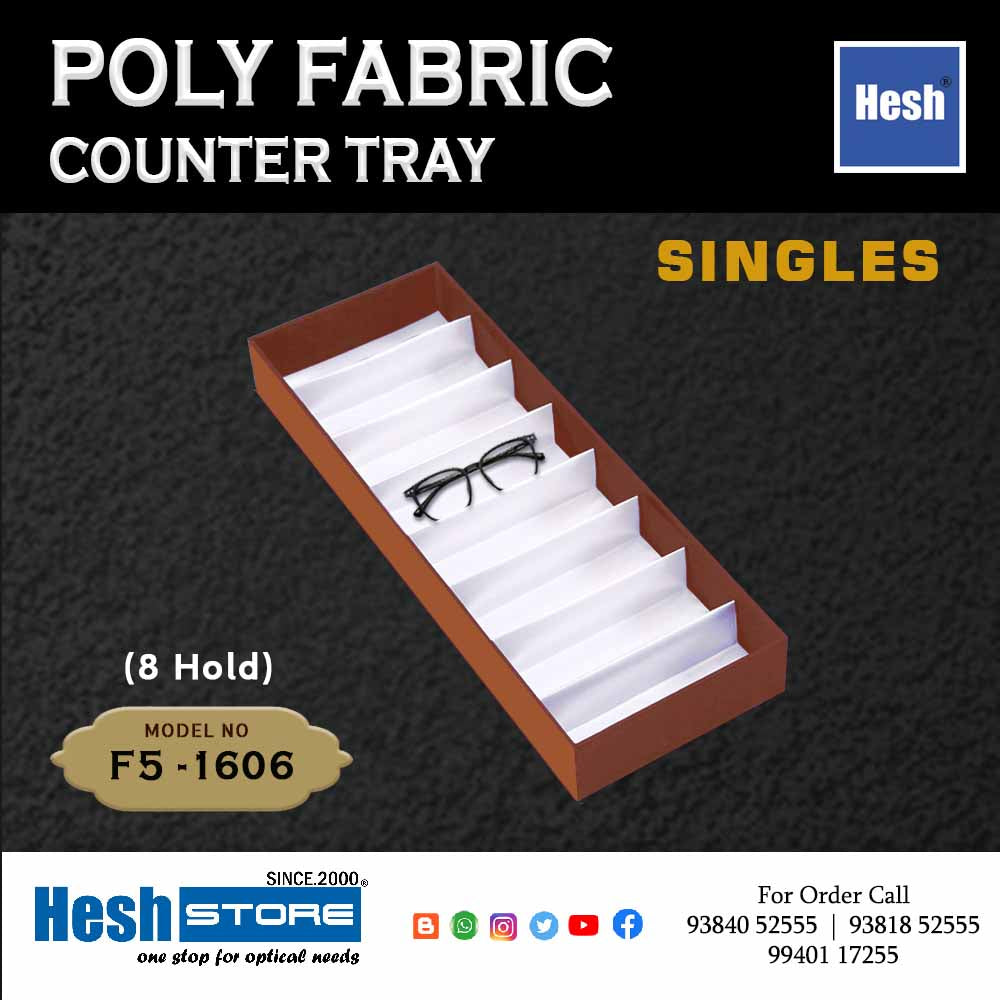 Poly Fabric Counter Tray SINGLES - F5