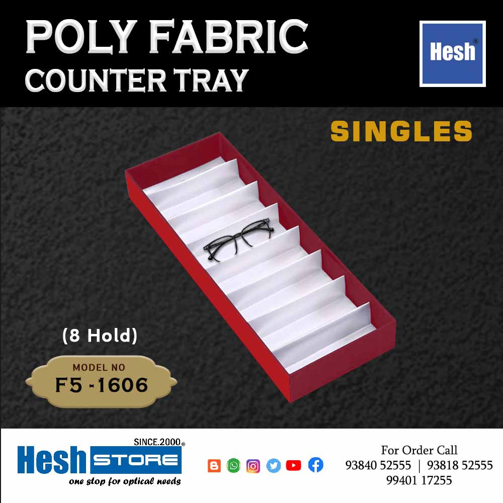 Poly Fabric Counter Tray SINGLES - F5