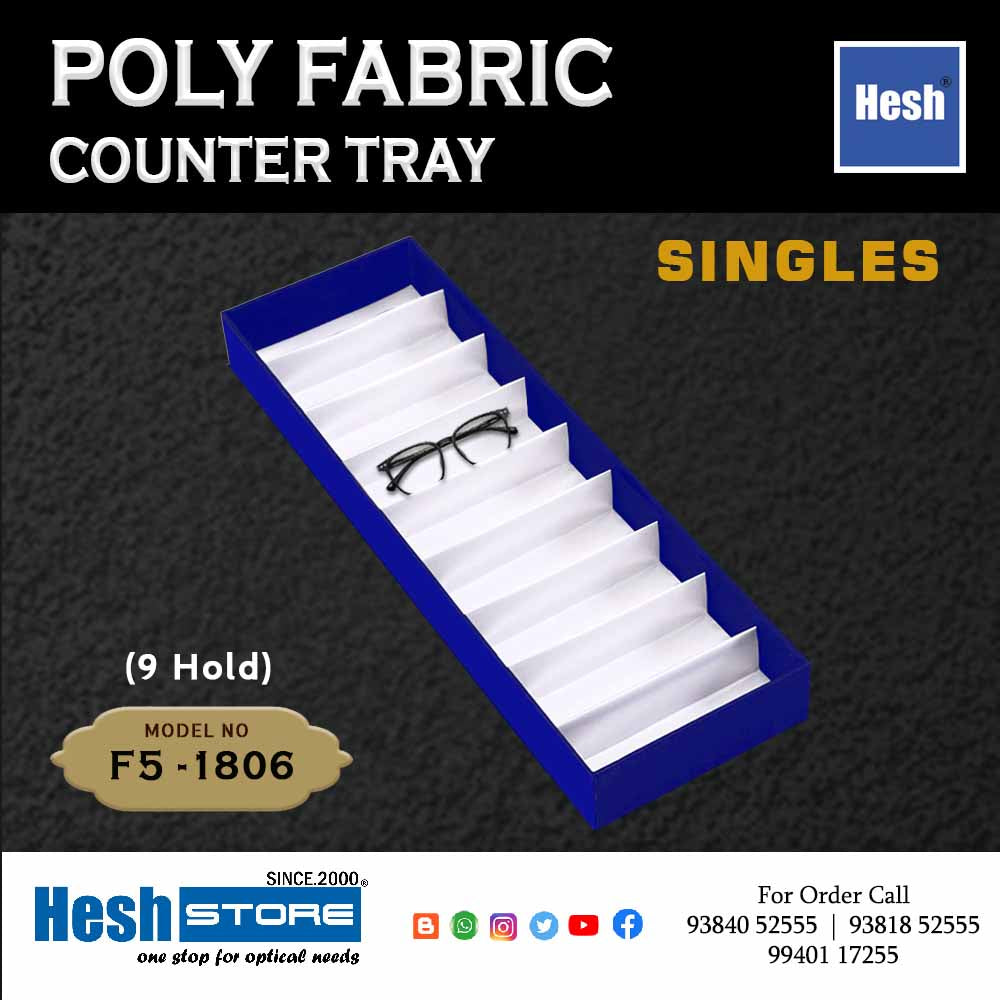 Poly Fabric Counter Tray SINGLES - F5