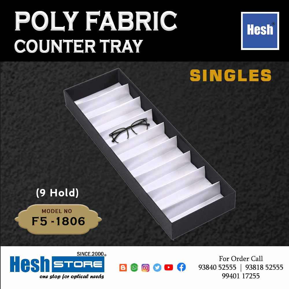 Poly Fabric Counter Tray SINGLES - F5
