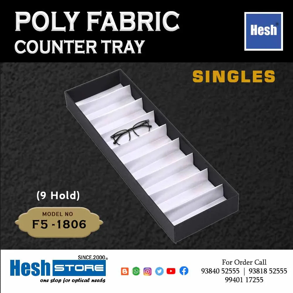 Poly Fabric Counter Tray SINGLES - F5 - Heshstore.in