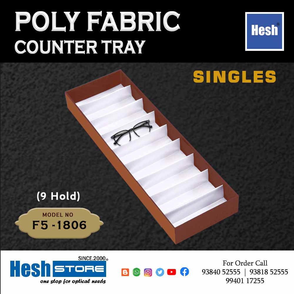Poly Fabric Counter Tray SINGLES - F5