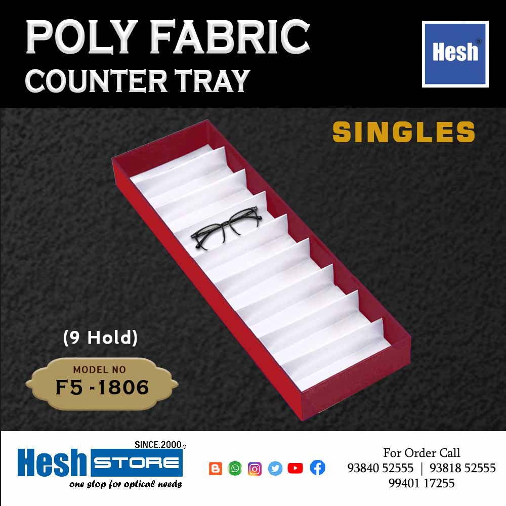 Poly Fabric Counter Tray SINGLES - F5
