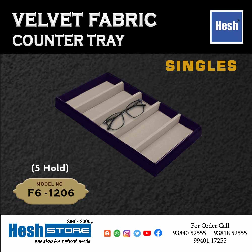 Velvet Fabric Counter Tray SINGLES - F6