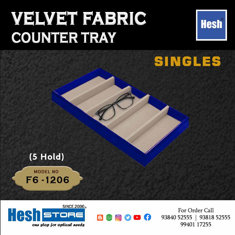 Velvet Fabric Counter Tray SINGLES - F6