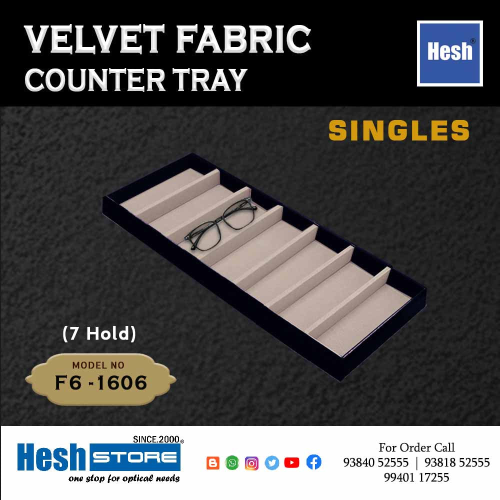 Velvet Fabric Counter Tray SINGLES - F6