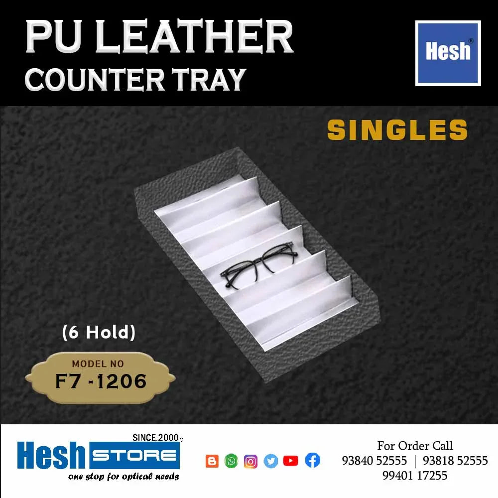 Pu Leather Counter Tray SINGLES - F7 - Heshstore.in