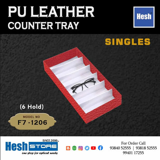 Pu Leather Counter Tray SINGLES - F7 - Heshstore.in