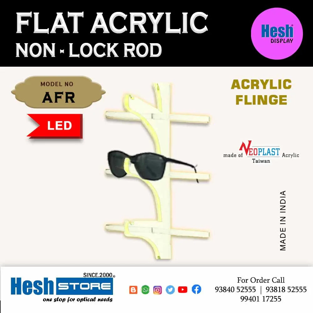 Non Lock Flat Acrylic Display - AFR - Heshstore.in