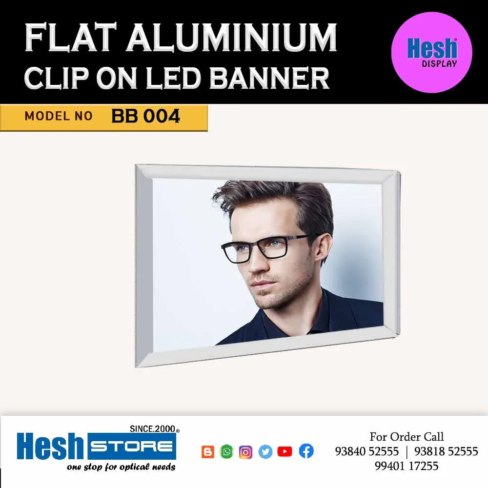 Flat Aluminium Clip-On Banner - BB 004 - Heshstore.in