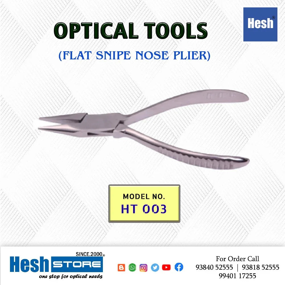 Flat Snipe Nose SS Plier - HT 003 - Heshstore.in