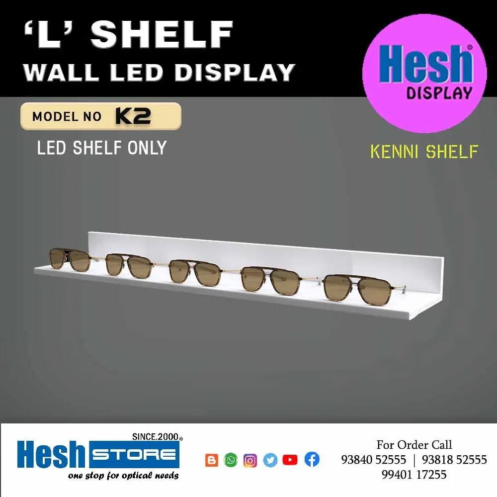 Wall Led "L" Shelf - K2 - Heshstore.in