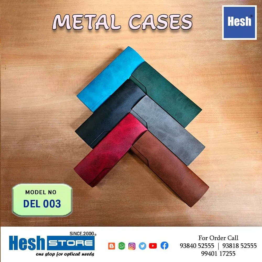 PU Leather Metal Cases - Del 003 - Heshstore.in