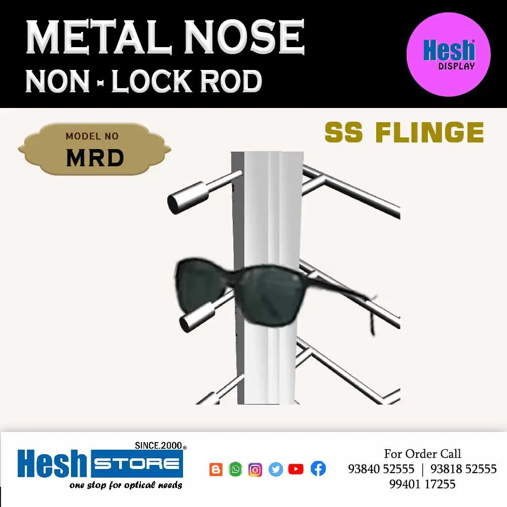 Non Lock Metal Nose Aluminum Rod - MRD - Heshstore.in