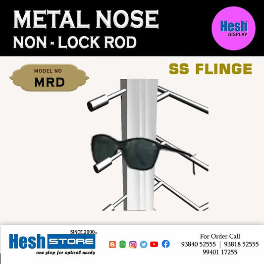 Non Lock Metal Nose Aluminum Rod - MRD - Heshstore.in