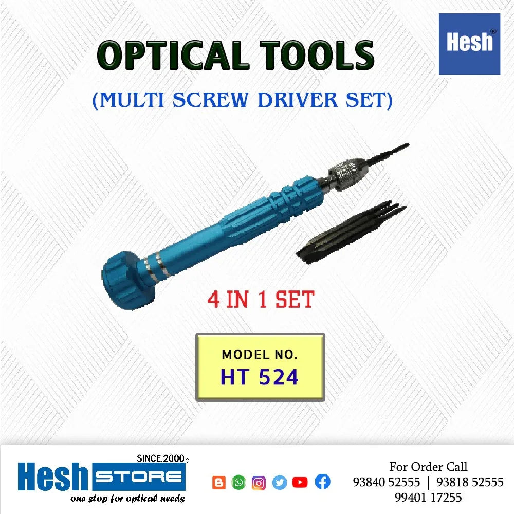 4 in 1 Screw Driver Set - HT 524 - Heshstore.in