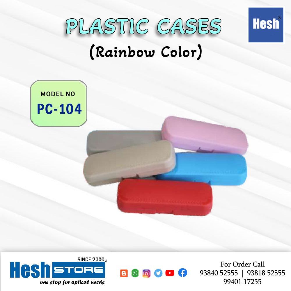 OPTICAL PLASTIC EYEWEAR CASES RAINBOW COLOR