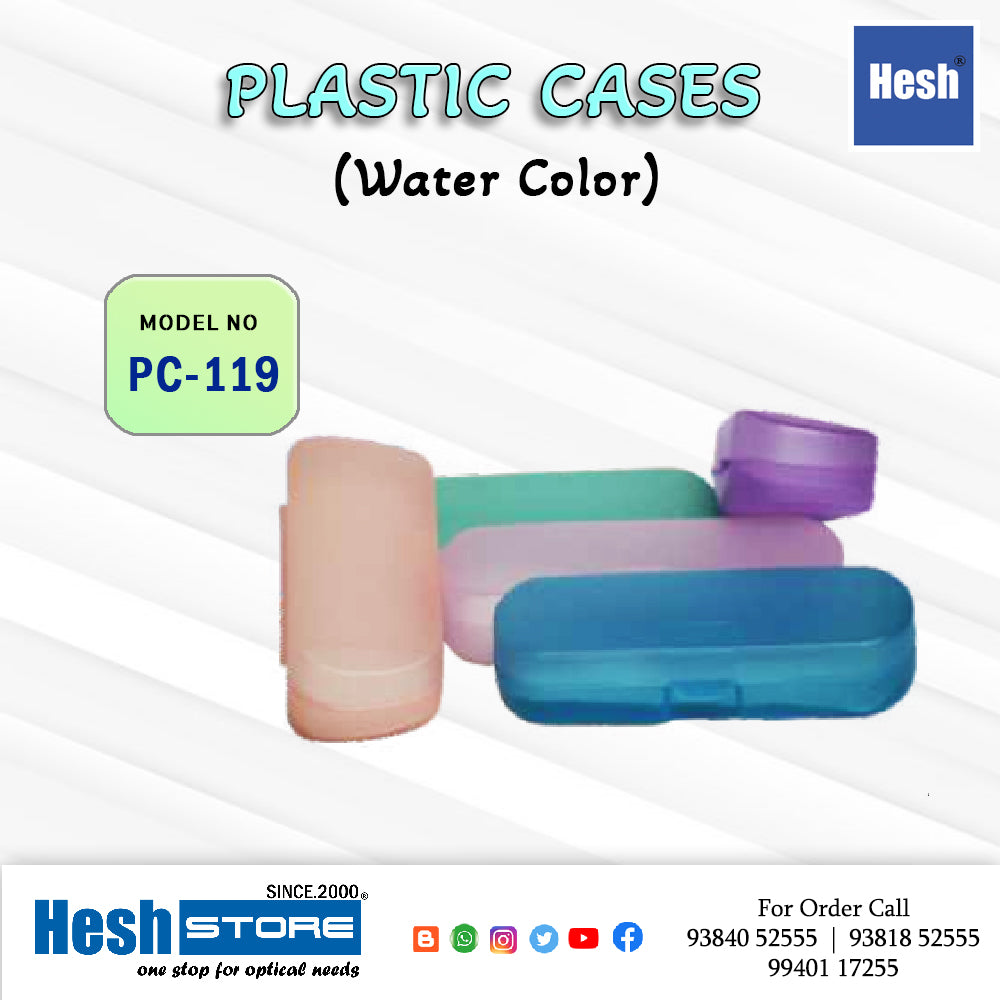 PLASTIC SPECS BOX TRANSPARENT
