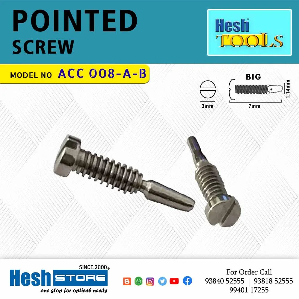 Pointed Side Screws - ACC 008 AB - Heshstore.in