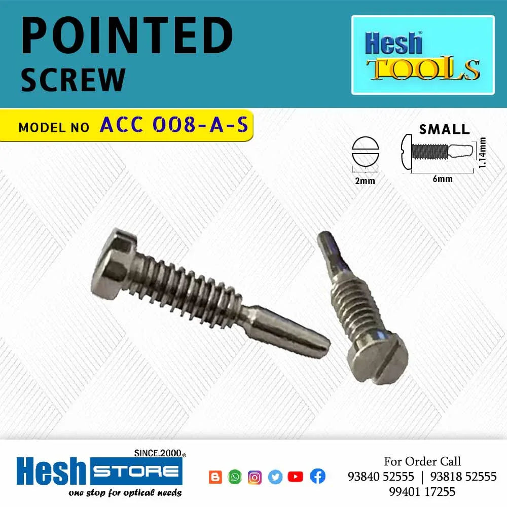 Pointed Side Screws - ACC 008 AS - Heshstore.in