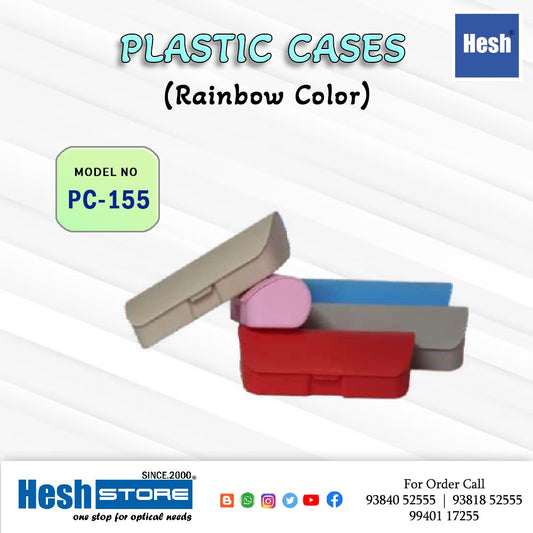 Plastic case for spectacle Rainbow color