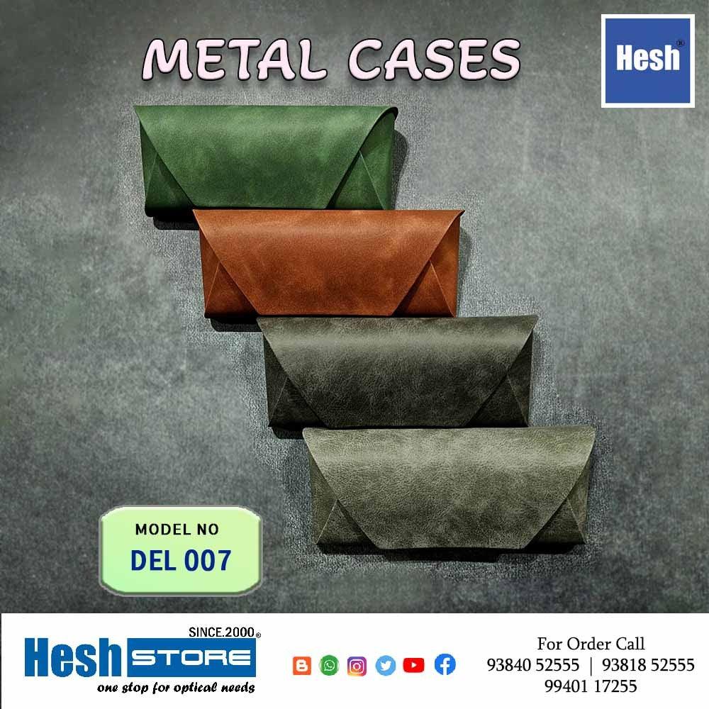 PU Leather Metal Cases - Del 007 - Heshstore.in