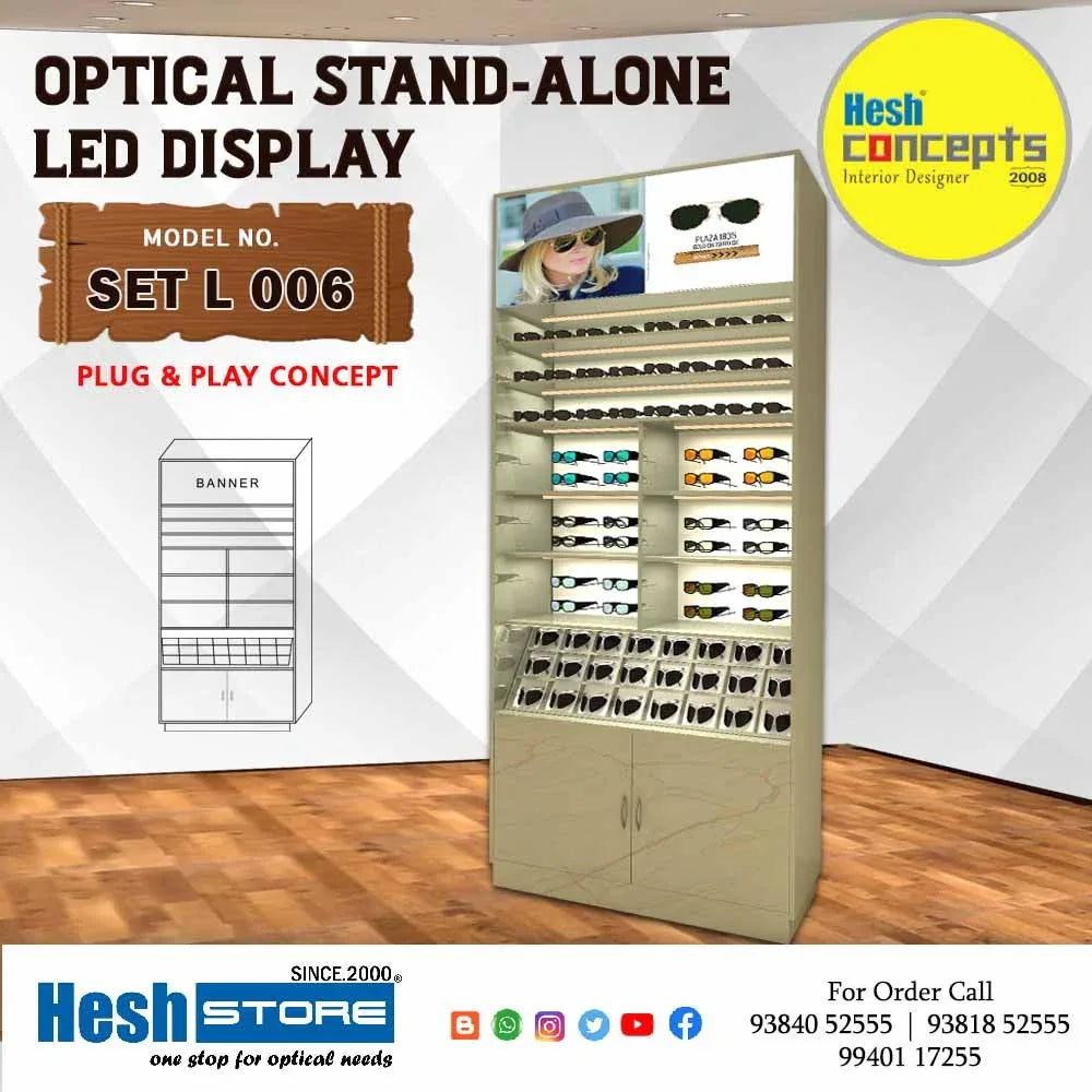 Wall Stand Alone Display Unit LED - SET L006 - Heshstore.in