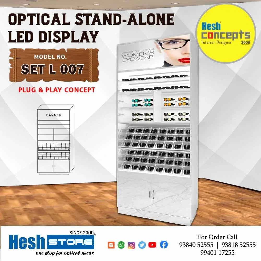 Wall Stand Alone Display Unit LED - SET L007 - Heshstore.in